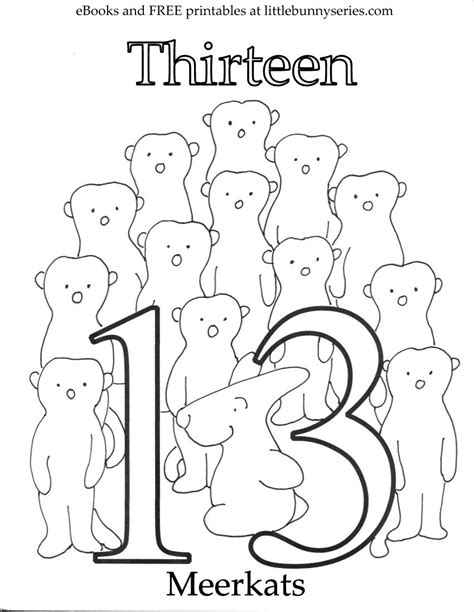 Number 13 Coloring Page Pdf Abc Coloring Pages Coloring Pages Free