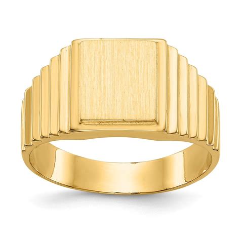 Arrives By Tue Oct 12 Buy Solid 14k Yellow Gold Mens Engravable