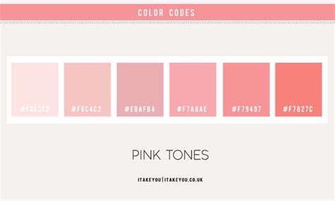 Color Inspiration Rose Pink Tones Color Palette Pink Color