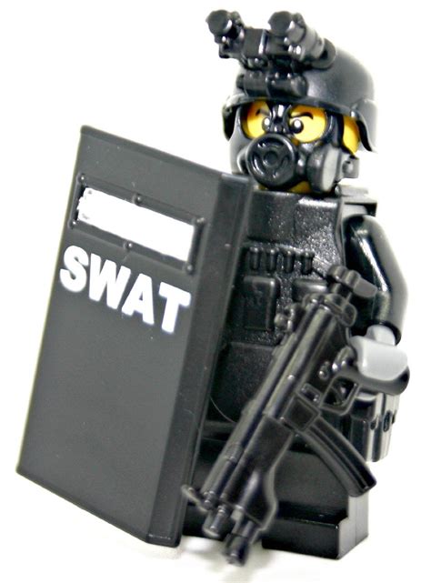 Swat Police Officer Pointman Modern Brick Warfare Custom