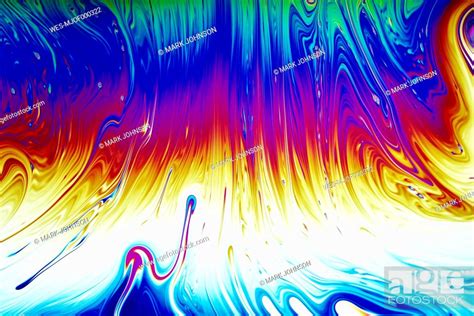 Light Interference Patterns On Soap Film Stock Photo Picture And