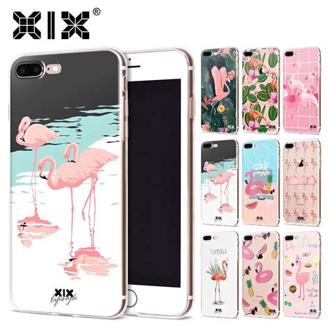 Xix Soft Silicone Tpu Case For Iphone 5 5s Se Pink Flamingo Shockproof
