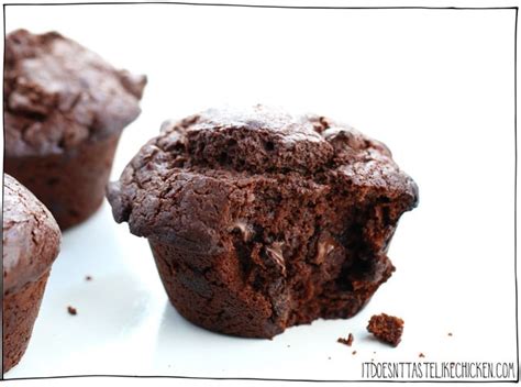 Vegan Double Chocolate Muffins It Doesnt Taste Like Chicken