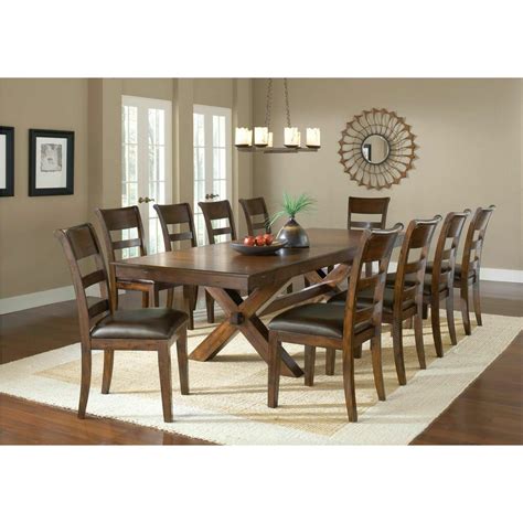 Sonoma 7 piece natural counter set with upholstered stools, bench & server. Red Barrel Studio Fernson 11 Piece Dining Set & Reviews | Wayfair