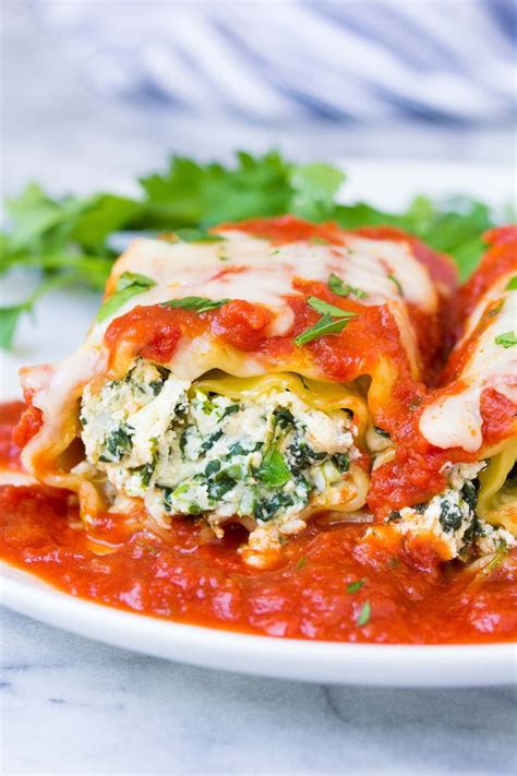 These Spinach Lasagna Roll Ups Are Ultra Cheesy Made With A Flavorful