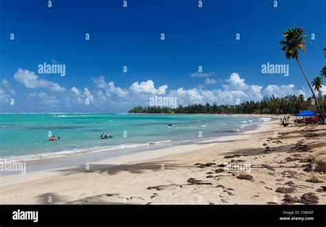 Caribbean Beach Scenic Luquillo Puerto Rico Stock Photo Alamy