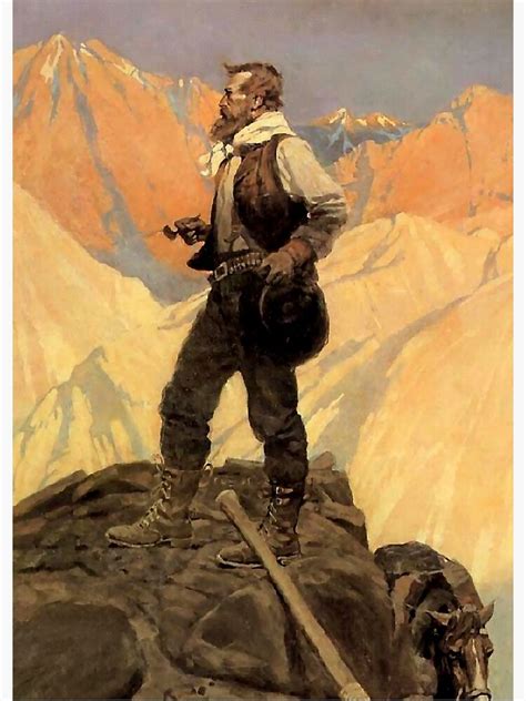 N C Wyeth Western Painting The Prospector Poster By Patriciannek