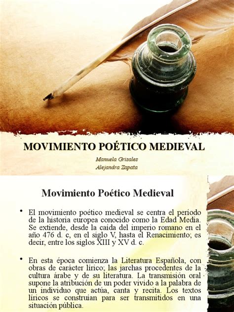 Movimiento Poético Medieval Pdf Poesía