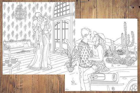 Erotic Coloring Book For Adults Adult Coloring Book Romantic Etsy