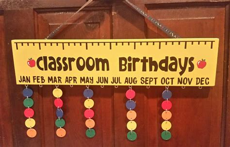 Classroom Birthday Sign Etsy