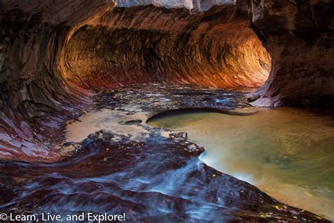 Subway Emerald Pool Zion National Park Caves Upper Emerald Pool Trail
