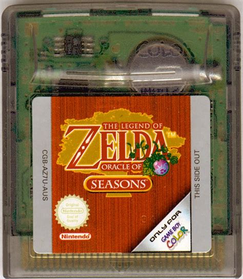 The Legend Of Zelda Oracle Of Seasons 2001 Game Boy Color Box Cover