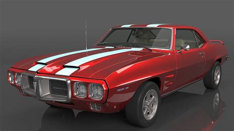 3d 1969 Pontiac Firebird Trans Am Turbosquid 1965271