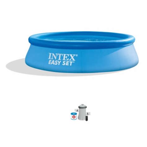 Intex 28121eh 10ft X 30in Easy Set Inflatable Kid Swimming Pool With