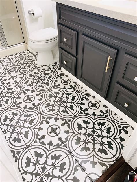 Black And White Bathroom Floor Tiles Flooring Ideas