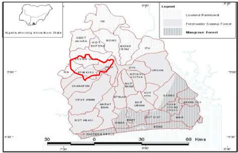 Map Of Akwa Ibom State Showing Study Area Download Scientific Diagram