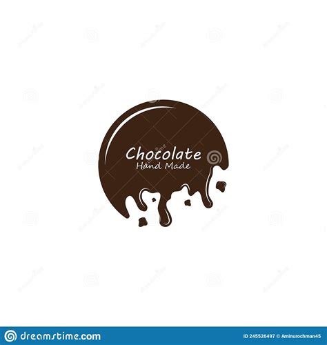 Chocolate Logo Design Vector Illustration Creative Chocolate Logo