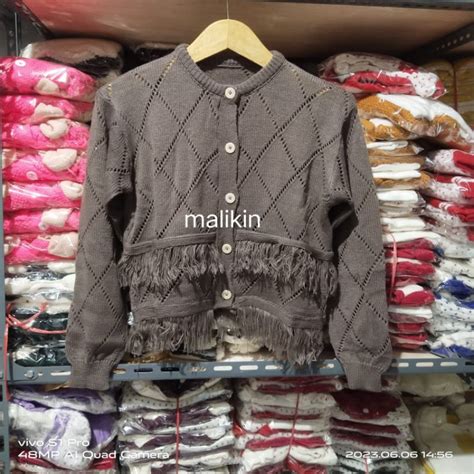 Jual Rajut Crop Top Rawis Wanita Cardigan Rawis Indian Cardigan Crop Rajut Crop Kardigan