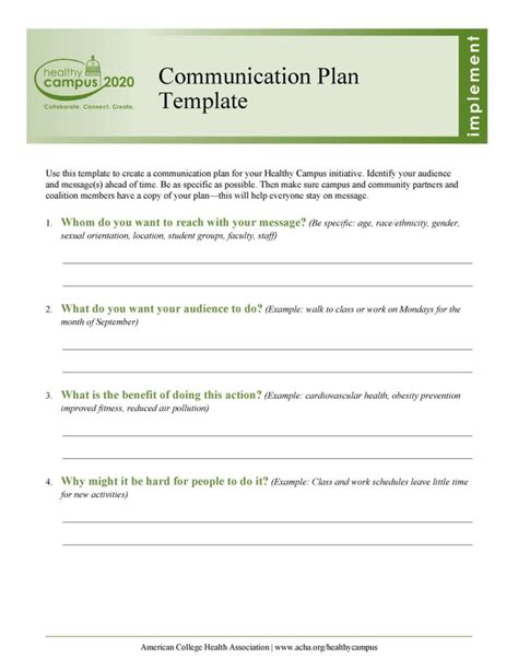 37 Simple Communication Plan Examples Free Templates Templatelab