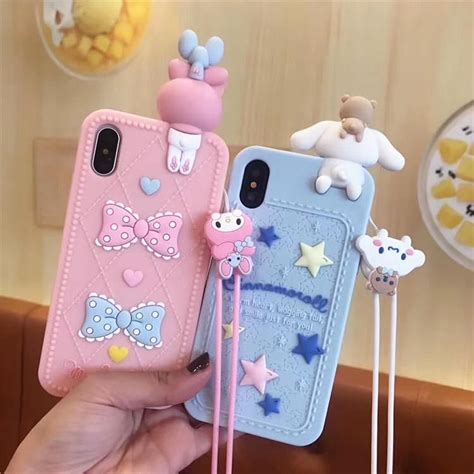 cinnamoroll and my melody phone case for iphone 6 6s 6plus 7 7plus 8 8p x xs xr xs max 11 11 pro