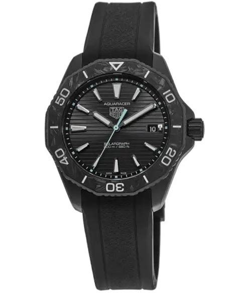 Neuf Tag Heuer Aquaracer Solargraph Acier Noir Homme Montre Wbp