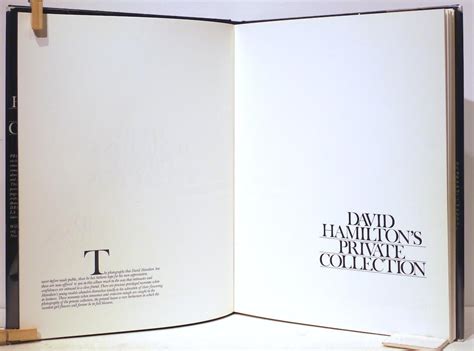 David Hamilton S Private Collection By Hamilton David First Edition Bauer Rare Books