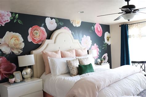 Restlessrisa Floral Wall Decals And Master Bedroom Facelift