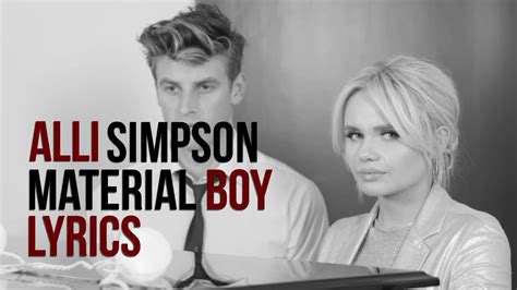Fav cody simpson songs remix civer. Alli Simpson - Material Boy Lyrics - YouTube