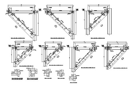 Steel Cantilever Beam Section Cad Drawing Download Dwg File Cadbull