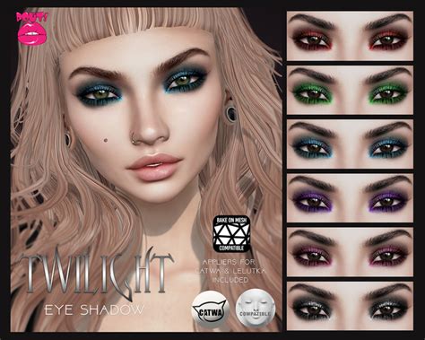 Second Life Marketplace Pout Twilight Eye Shadow Catwa And Lelutka