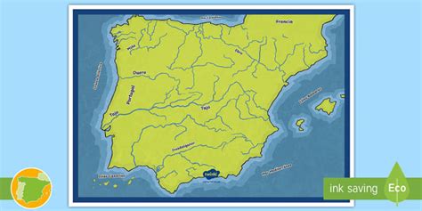 Mapa Interactivo Ríos De España Teacher Made Twinkl