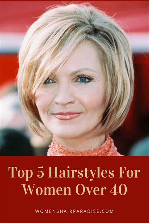 Here are the best hairstyles for older women with thin fine hair. Top 5 Hairstyles For Women Over 40 - Women's Hair Paradise ...