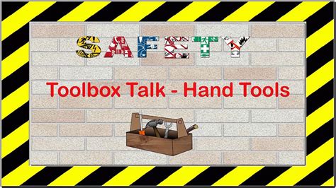 Safety Toolbox Talks Construction Tife
