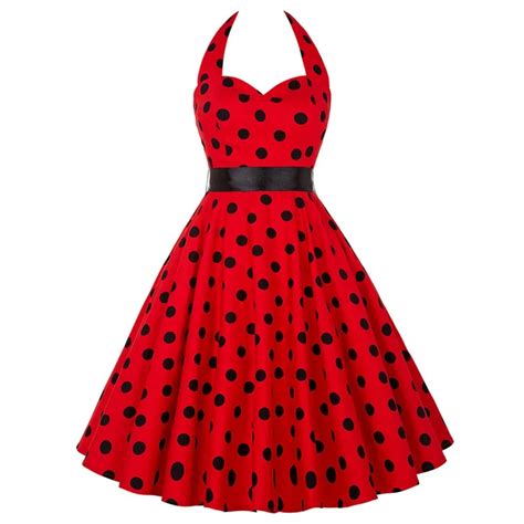 Summer Womens Dresses 2018 Casual Polka Dot Women Retro Vintage 50s 60s Dress Robe Rockabilly