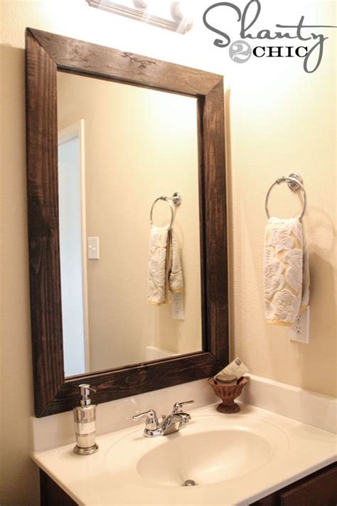 Bathroom Mirror Creative Diy Mirror Frame Ideas Trendecors