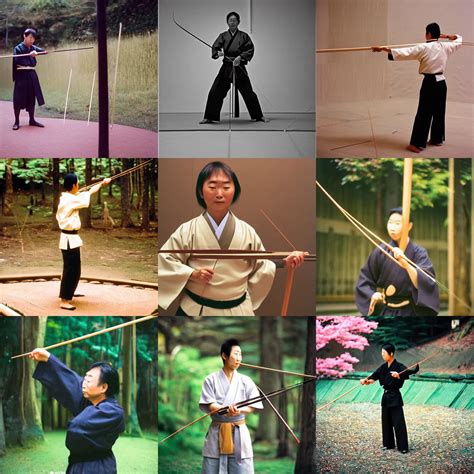 Kyudo Master With Japanese Longbow 4kbokehkodak Stable Diffusion
