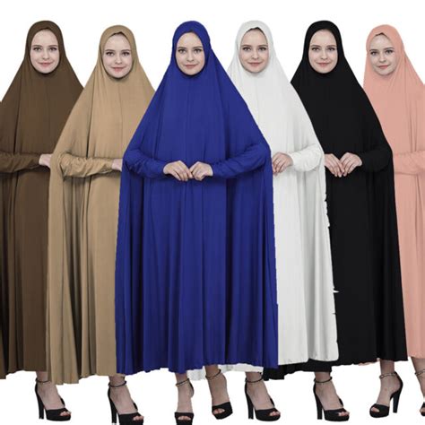 Islamic Jilbab Burka Overhead Abaya Prayer Hijab Dress Muslim Women Khimar Ebay