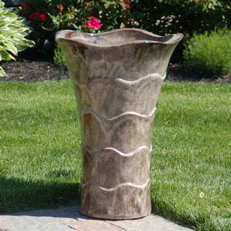 3.5 out of 5 stars with 4 ratings. Alfresco Home Tall Tulipano Planter | Indoor outdoor planter, Tall outdoor planters, Planters