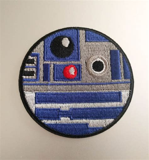 R2d2 Circle Star Wars Iron On Patch 3 Free Shipping Us Seller Star