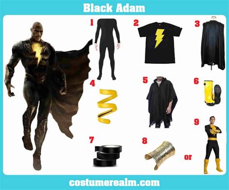 Dress Like Black Adam Black Adam Costume Cosplay Halloween Costume