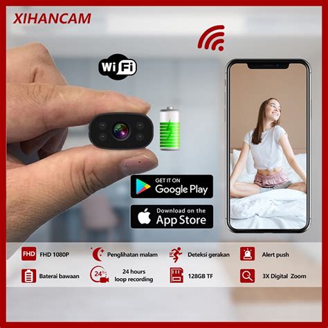 Jual XIHANCAM Spy Camera Mini Wifi Baterai Internal FHD 2MP Kamera Cctv