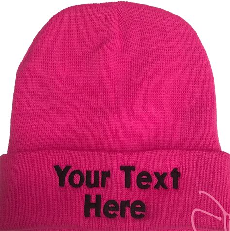 Custom Embroidery Beaniepersonalized Embroidered Name Etsy