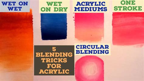 5 Blending Techniques For Beginners How To Blend Acrylic Paint