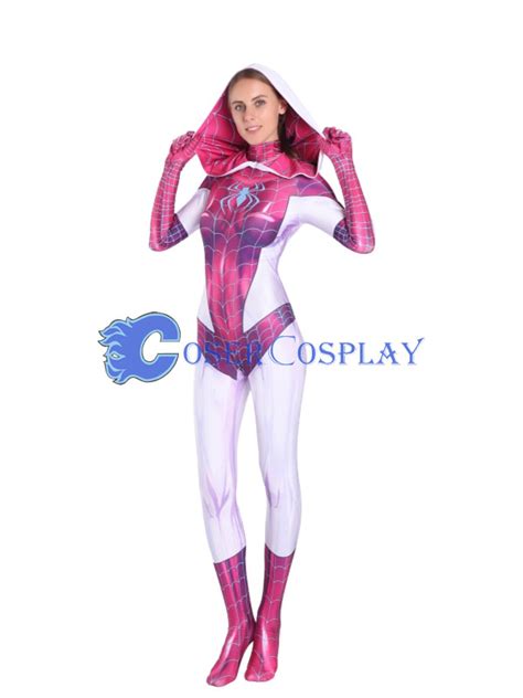 2018 Gwen Stacy Spider Girl Cosplay Costume Sexy Halloween