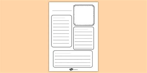 Template Free Printable Blank Fact File Template
