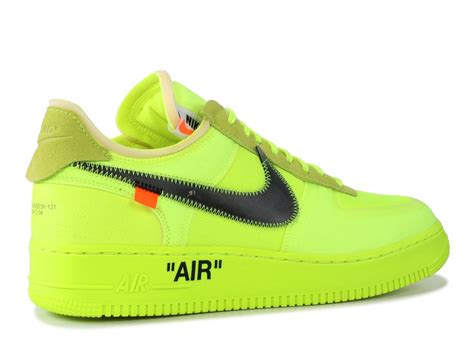 Off White X Nike Air Force 1 Low ‘volt Crep Ldn