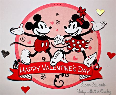 Mickey And Minnie St Valentine Card Busy With The Cricky