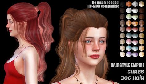 306 Hair Curbs The Sims 4 Catalog
