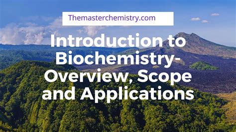 Introduction To Biochemistry Overview Scope And Applications Youtube