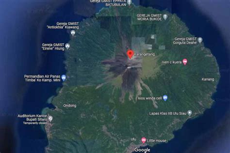 Aktivitas Vulkanik Gunung Api Karangetang Terekam Kali Gempa Guguran Pilar ID